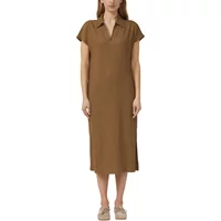 Strukturierte Jerseykleid mit Schlitzen Damen s.Oliver