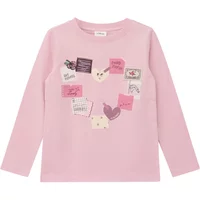 s.Oliver Junior Langarmshirt mit Glitzer-Prints / Rundhals / für Girls