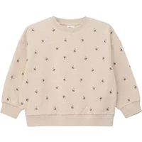Oversize Sweatshirt mit floralem Stickereidetail - innen angeraut Mädchen s.Oliver