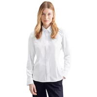 Langarm-Bluse mit Knöpfen für Damen Seidensticker Regular Fit Kent