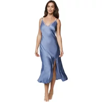 Long satin nightdress for women Selmark Agatha