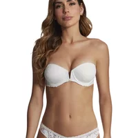 Moulded underwired bandeau bra for women Selmark Gabrielle