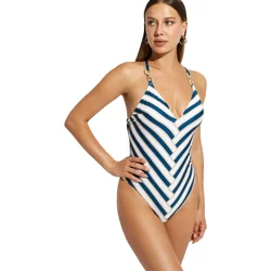 Women's Multi-Position Triangle Moulded One-Piece Swimsuit Selmark Sanfrancisco