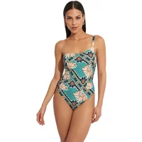 Asymmetrical underwired one-piece swimsuit for women Selmark Bari