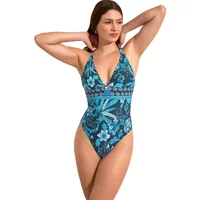 Women's shaped triangle one-piece swimsuit Selmark Acanthus