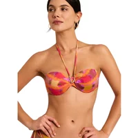 Bandeau-Bikinioberteil für Damen Selmark Magma