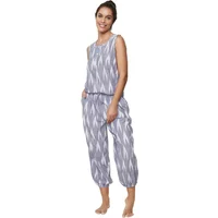 Women's cropped pajama pants and tank top Selmark Homewear P101