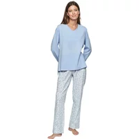 Women's pajamas Selmark P111 Preppy Flowers