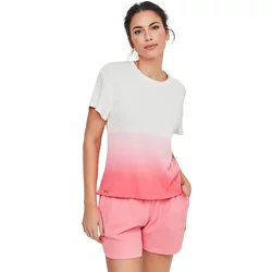 Women’S T-Shirt And Shorts Pyjama Selmark Homewear P118