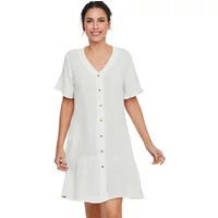 Kurzarm Nachthemd Damen Selmark Homewear