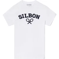T-shirt with racket design on the chest Silbon