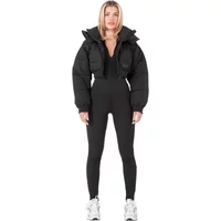 Women's Sixth June Cropped Hooded Puffer