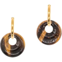 Tiger Eye Stone Earrings for Women Sloya Blima