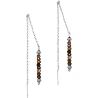 Dangling Tiger Eye stone earrings for women Sloya Lumia
