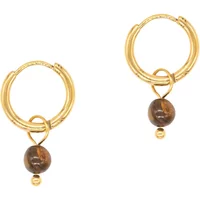 Tiger Eye hoop earrings for women Sloya Serena