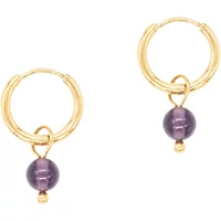 Amethyst hoop earrings for women Sloya Serena