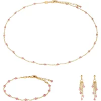 Halskette, Armband und Ohrringe aus Turmalin für Frauen Sloya Elyssa