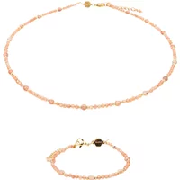 Halskette und Armband aus Sonnenstein für Frauen Sloya Paloma