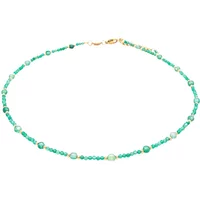 Green agate stone necklace for women Sloya Paloma