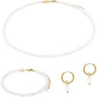 Moonstone necklace, bracelet and earrings for women Sloya Serena