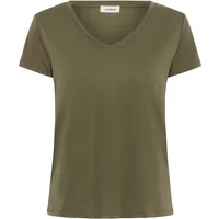 Women's V-neck T-shirt Soaked in Luxury Columbine