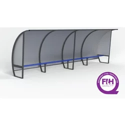 Pensilina Touch Da 12 Persone Interamente In Alluminio Sodex Sport