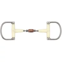 Doppelt gebrochenes Pferdegebiss mit Kupfer-Rolle Soyo D Racing Doppelt gebrochenes Pferdegebiss mit Kupfer-Rolle Soyo D Racing