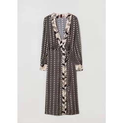 Long Wrap Dress With Belt For Women Stefanel