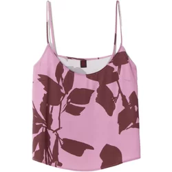 Women's Leaf Print Viscose Vest Stefanel
