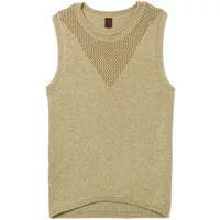 Lurex Mesh Tank Top for Women Stefanel