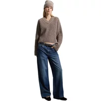 Pull Oversize V-Ausschnitt Damen Stefanel