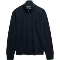 Ribbed zip neck jumper Superdry