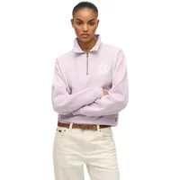 Damen Sweatshirt mit halbem Reißverschluss Superdry Sd&co Neon