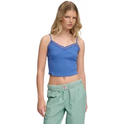 Lace Trim Cropped Vest Women Superdry Essentiel