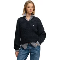Oversized Damen-Crewneck-Pullover Superdry