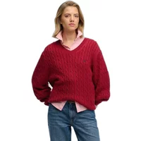 Oversized Damen-Crewneck-Pullover Superdry