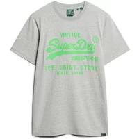 T-shirt with fluorescent logo Superdry Vintage