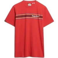 Striped casual T-shirt with logo Superdry Venue