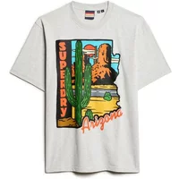 Patterned T-shirt Superdry Travel Postcard