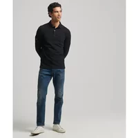 Long-sleeved jersey polo shirt Superdry Studios