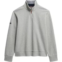 Piqué zip neck sweatshirt Superdry Core