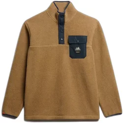 Fleece Sweatshirt With Snap Collar Superdry Fuji Fleece Sweatshirt With Snap Collar Superdry Fuji