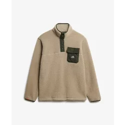 Fleece Sweatshirt With Snap Collar Superdry Fuji Fleece Sweatshirt With Snap Collar Superdry Fuji