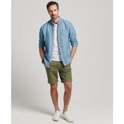 Button-Down Linen And Organic Cotton Shirt Superdry Studios