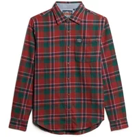 Long sleeve checked cotton shirt Superdry