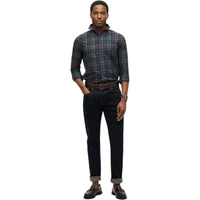 Long sleeve checked cotton shirt Superdry Vintage