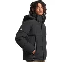Hooded down jacket with checkerboard Superdry