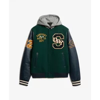 Hooded bomber with badge Superdry College
