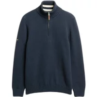 Cotton sweater with a trucker collar Superdry