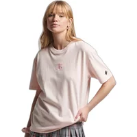 Weites T-Shirt, Frau Superdry Code Logo Garment Dye